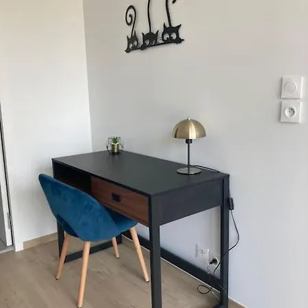 Apartament F2 Neuf Cosy Et Elegant Avec Terrasse, Parking, Wifi Chamalières