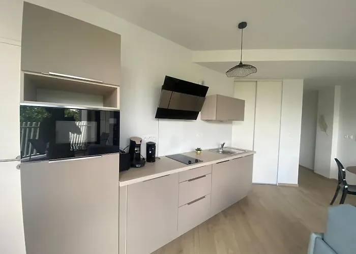 Appartement F2 Neuf Cosy Et Elegant Avec Terrasse, Parking, Wifi